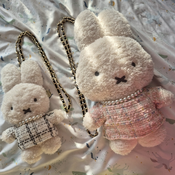 NEW! Miffy Plush Crossbody Bags SET - Picture 1 of 16